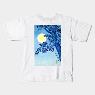 Blossoming Cherry on a Moonlit Night 1932, Ohara Shōson Kids T-Shirt